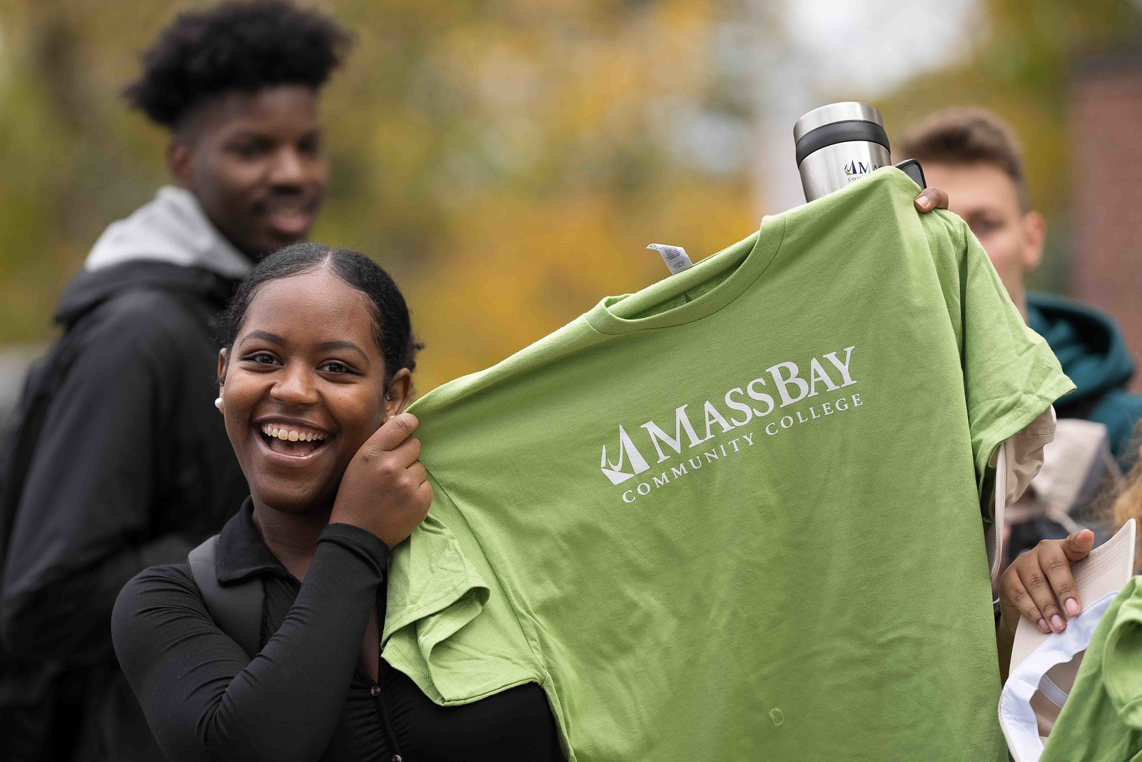 Student with t-shirt