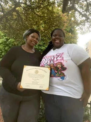 Shelly and Shelby Smith at MassBay Commencement