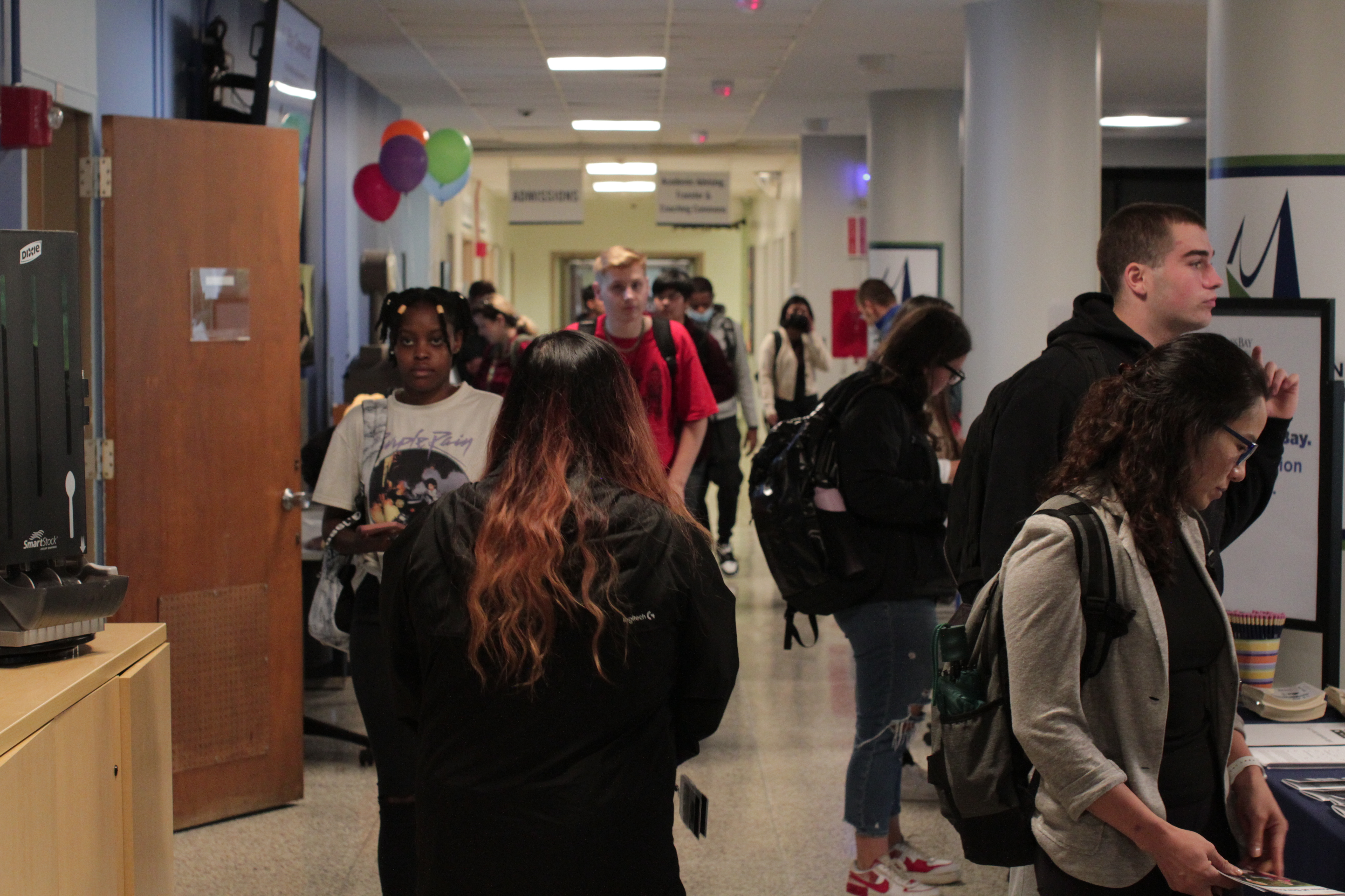 Students walking