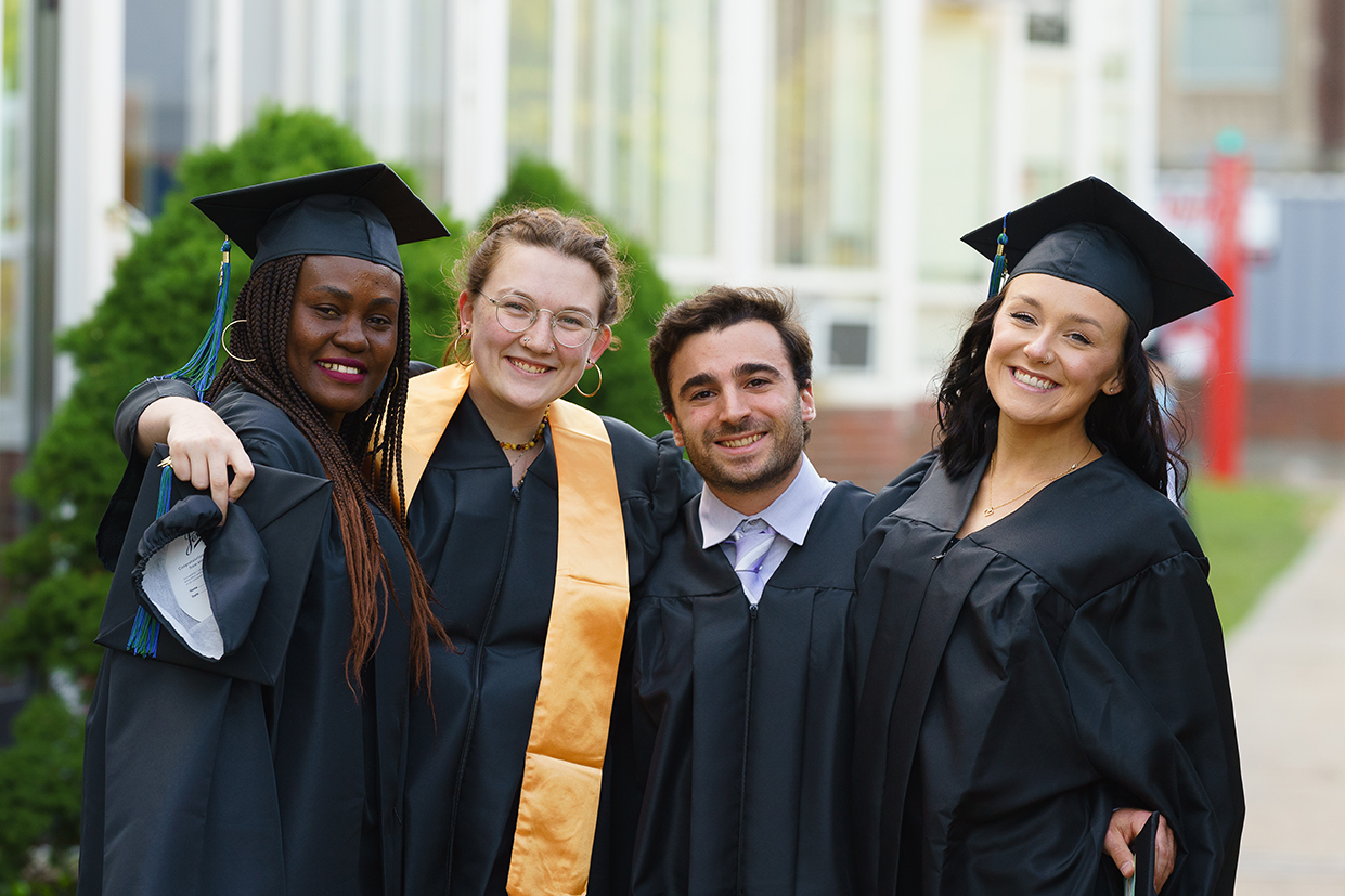 commencement students