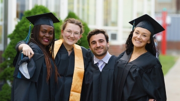 commencement students